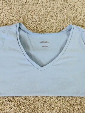 wild fable Light Blue V-Neck Women's Top